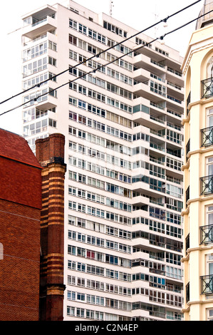 Brighton, edifici presso il lungomare; Haeuser an der Strandpromenade Foto Stock