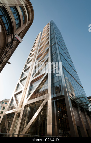 Heron Tower a 110 Bishopsgate nella City di Londra, Inghilterra Foto Stock