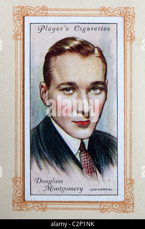 Vintage Douglass Montgomery giocatori Souvenir carta di sigaretta Foto Stock