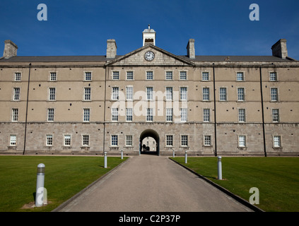 Facciata e ingresso al museo al Collin la caserma costruita 1702, Arbour Hill, Dublino, Irlanda Foto Stock