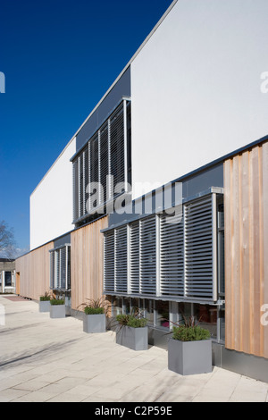 Collis scuola primaria, Richmond upon Thames. Dettaglio della facciata. Foto Stock