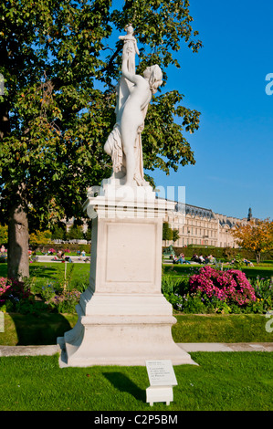 La scultura "Cassandre ï"¿se incontrato sous la Protection de Pallas' in 'Jardin des Tuilerie', il museo del Louvre di Parigi Foto Stock