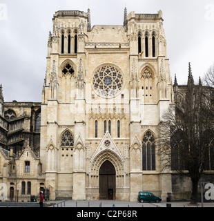 Facciata meridionale di St Andre Cathedral, Bordeaux Aquitania, Francia Foto Stock