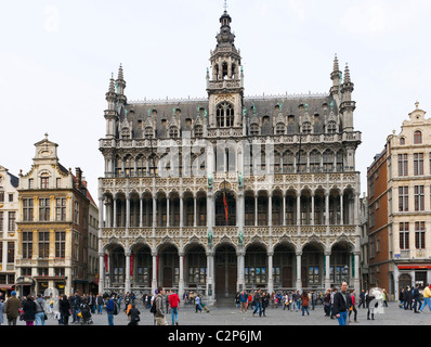 La Maison du Roi nella Grand Place (Piazza Principale), Bruxelles, Belgio Foto Stock