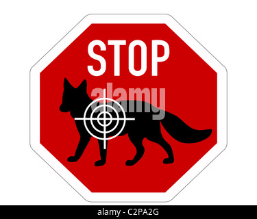 Arrestare crosshair fox Foto Stock