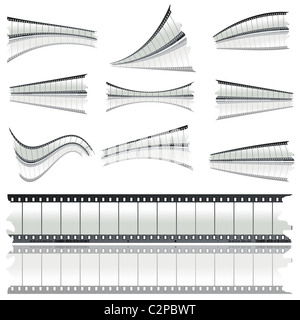 Negative le strisce di pellicola Foto Stock