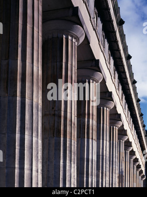 Il progetto Playfair, gallerie nazionali della Scozia, Edimburgo. Colonna dettagli. Foto Stock