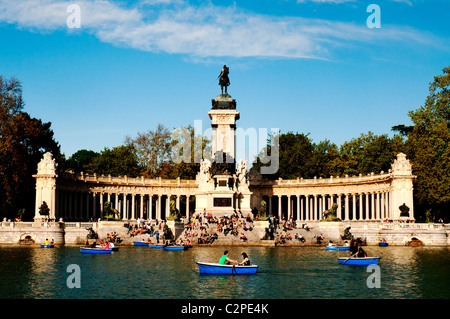 Monumento a Alfonso XII, Madrid, Spagna Foto Stock