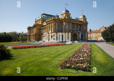 Zagabria, teatro, HNK Foto Stock