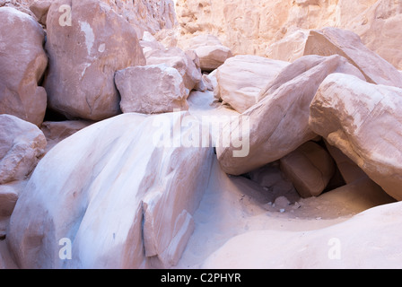 Rocce del Canyon Bianco - Penisola del Sinai, Egitto Foto Stock