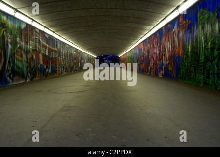 Sutton Subway Graffiti Foto Stock