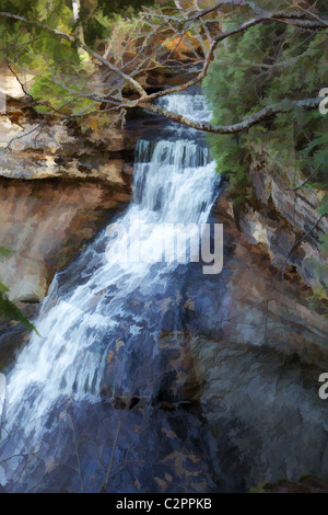 Cappella cade Penisola Superiore Michigan Foto Stock