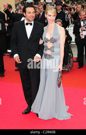 Tonya Kinzinger e Bruno Salomone 'Le Silence De Lorna' Premiere il 2008 Cannes Film Festival - Day 6, Cannes, Francia - Foto Stock