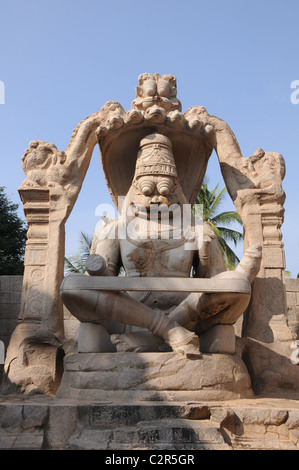 Lakshmi narasimha tempio, humpi, un mondo monumento del patrimonio Foto Stock