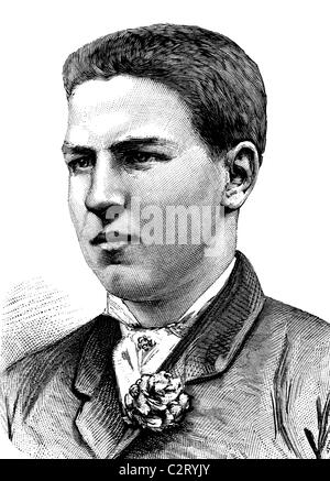 Louis Philippe I di Borbone Duca di Orleans, storico illustrazione, circa 1886 Foto Stock