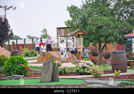 Tesoro Perduto campo da golf in miniatura, Ronks, Pennsylvania, STATI UNITI D'AMERICA Foto Stock