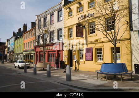 Cockermouth Cumbria Inghilterra UK Fine stile Georgiano edifici elencati di luogo di mercato di una zona di conservazione Foto Stock