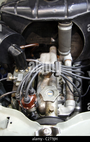 Vintage fiat 500 auto motore al motor show Foto Stock
