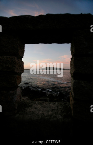 Spagna, galiza, baiona (Cies) Foto Stock