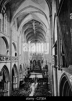 Autotype precoce di Caen, Bassa Normandia, Francia, foto storiche, 1884 Foto Stock