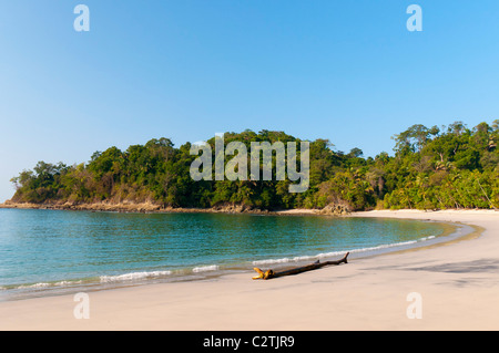 La spiaggia incontaminata a Manuel Antonio National Park, Puntarenas Provincia, Costa Rica Foto Stock