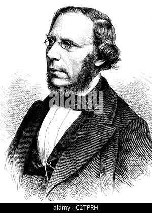 Il professor Carl Alexander von Martius, 1838-1920, chimico tedesco, storico illustrazione, circa 1886 Foto Stock