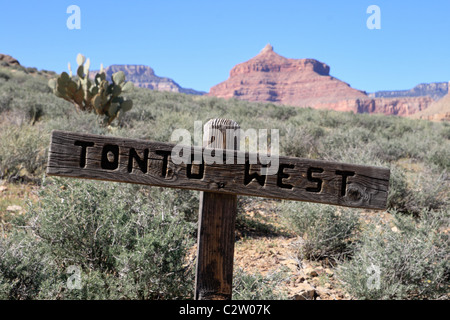 Tonto West segnavia nel Grand Canyon Foto Stock