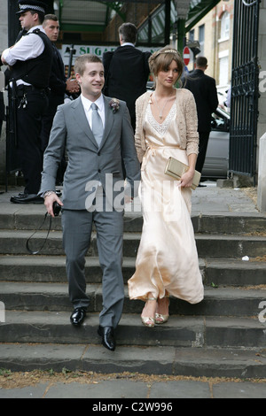 Rosie Huntington-Whiteley, Tyrone Legno Le nozze di legno di Lia e Jack MacDonald a Southwark Cathedral Londra Inghilterra - Foto Stock