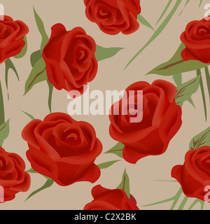 Rose senza giunte Foto Stock