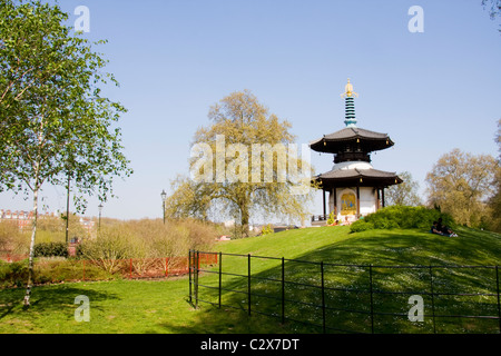Pagoda della Pace Battersea Park London Inghilterra England Foto Stock