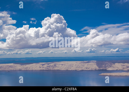 Bellissima isola mediterranea di Pag Foto Stock