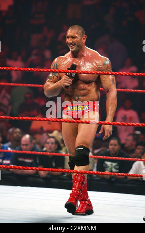 Batista WWE Raw al Verizon Center di Washington DC, Stati Uniti d'America - 28.07.08 Foto Stock