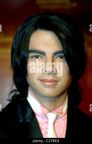 Joe Jonas cera figura al debutto della nuova Jonas Brothers figure di cera a Washington DC, il Madame Tussauds di Washington DC, Foto Stock