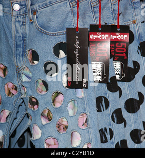 Lancio di 501 Levis Jeans di House of Holland a Selfridges di Londra - Inghilterra - 18.09.08 Vince Maher/ Foto Stock