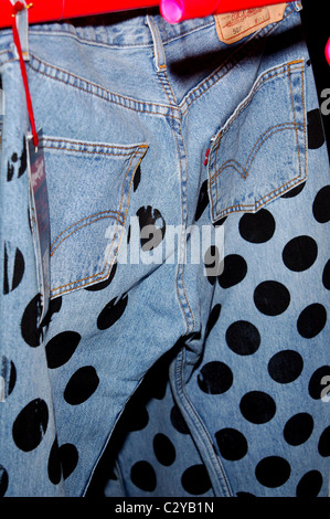 Lancio di 501 Levis Jeans di House of Holland a Selfridges di Londra - Inghilterra - 18.09.08 Vince Maher/ Foto Stock