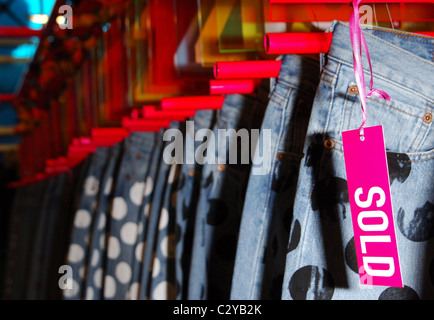 Lancio di 501 Levis Jeans di House of Holland a Selfridges di Londra - Inghilterra - 18.09.08 Vince Maher/ Foto Stock