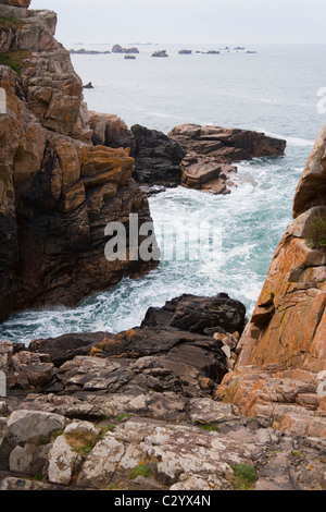 Pors-Hir,Brittany,Francia Foto Stock