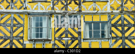 In stile tudor con travi di legno in casa Corve Street, Ludlow, Shropshire, Regno Unito Foto Stock
