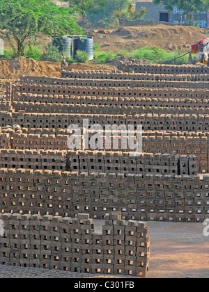 Mattone tradizionale forno di Pune, Maharasthra, India Foto Stock