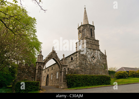 Antica chiesa di Tollymore Forest Park Foto Stock