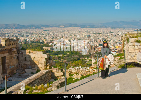 Atene è la capitale e la città più grande della Grecia. Atene domina la periferia Attica ed è uno dei più antichi del mondo cit Foto Stock