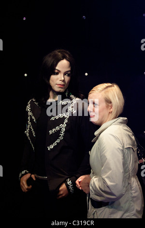 Michael Jackson's cera la scultura al Museo delle Cere di Madame Tussauds Foto Stock