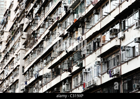Vecchia appartamenti a Hong Kong . Foto Stock