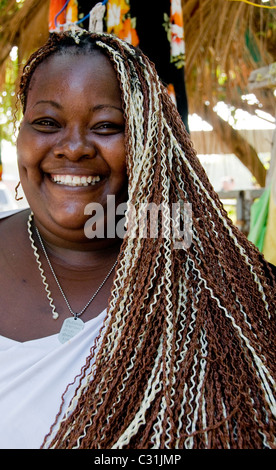 Costa Rican donna di origine africana Foto Stock