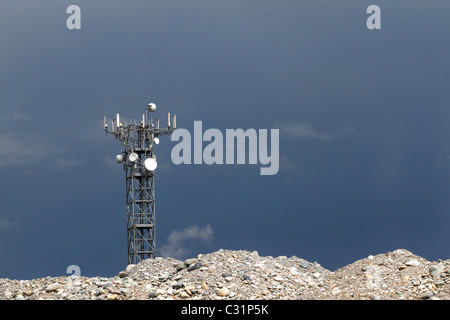 Struttura di antenna nei pressi di Torino Foto Stock