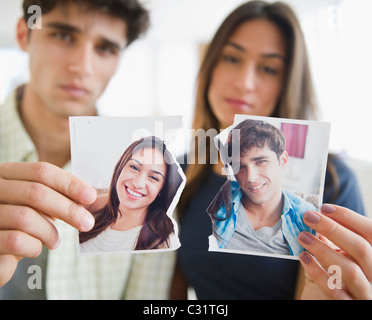 Giovane Azienda fotografia strappata Foto Stock