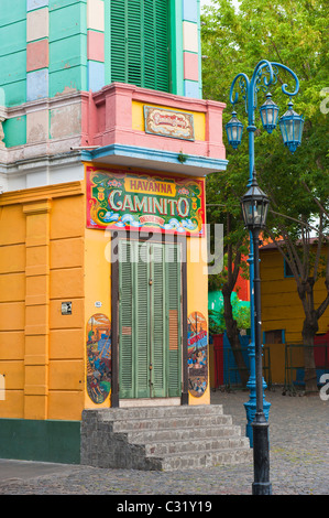 El Caminito, La Boca distretto, Buenos Aires, Argentina Foto Stock