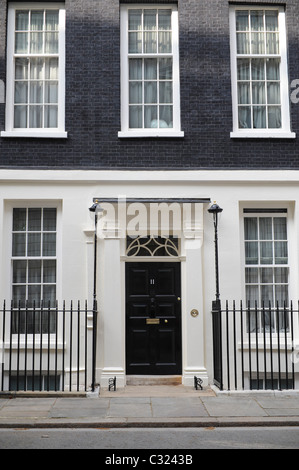 Il numero 11 di Downing Street, Londra, 20 aprile 2009. Foto Stock