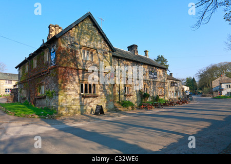 Il Buck Inn, Malham, Malhamdale, North Yorkshire, Yorkshire Dales National Park, Inghilterra, Regno Unito. Foto Stock