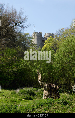 Torrette di Saltwood Castle Hythe Kent Foto Stock